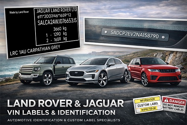 Land Rover VIN labels