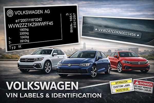 Volkswagen VIN labels