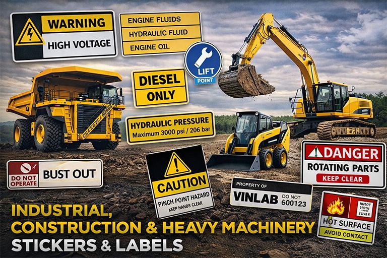 industrial machinery stickers