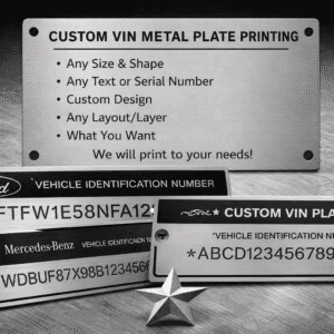 VIN Metal Plate Printing
