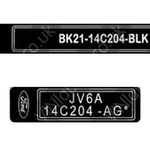 Windscreen VIN Label